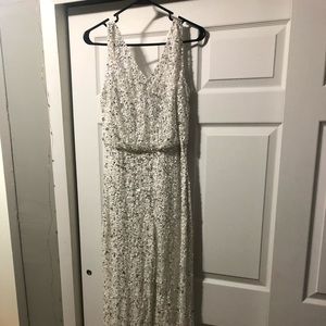 Size 4 Adrianna Papell white jumpsuit!